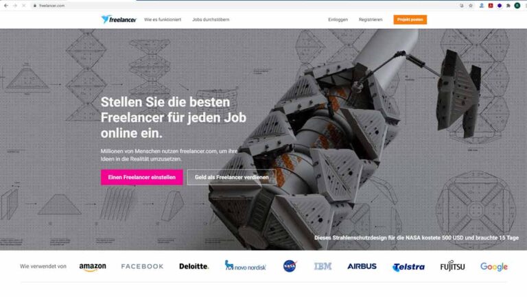 Freelance-Plattform im Internet